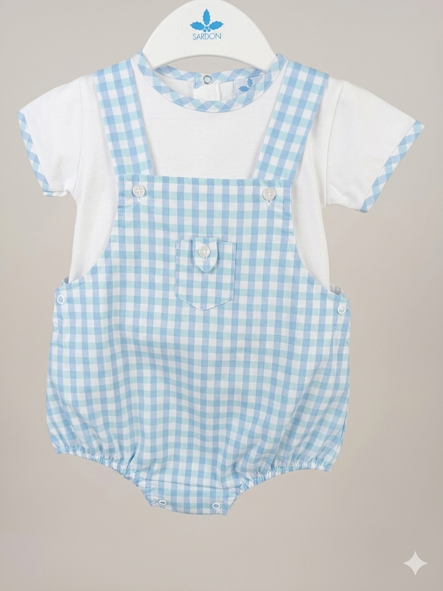 Conjunto Iker de peto y camiseta para bebé niño.