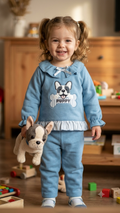 Conjunto Puppy de sudadera y jogger para bebé niña