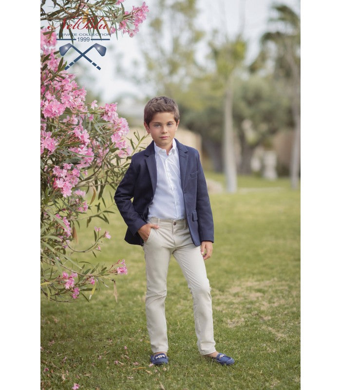 Pantalón Largo Vestir beige Niño