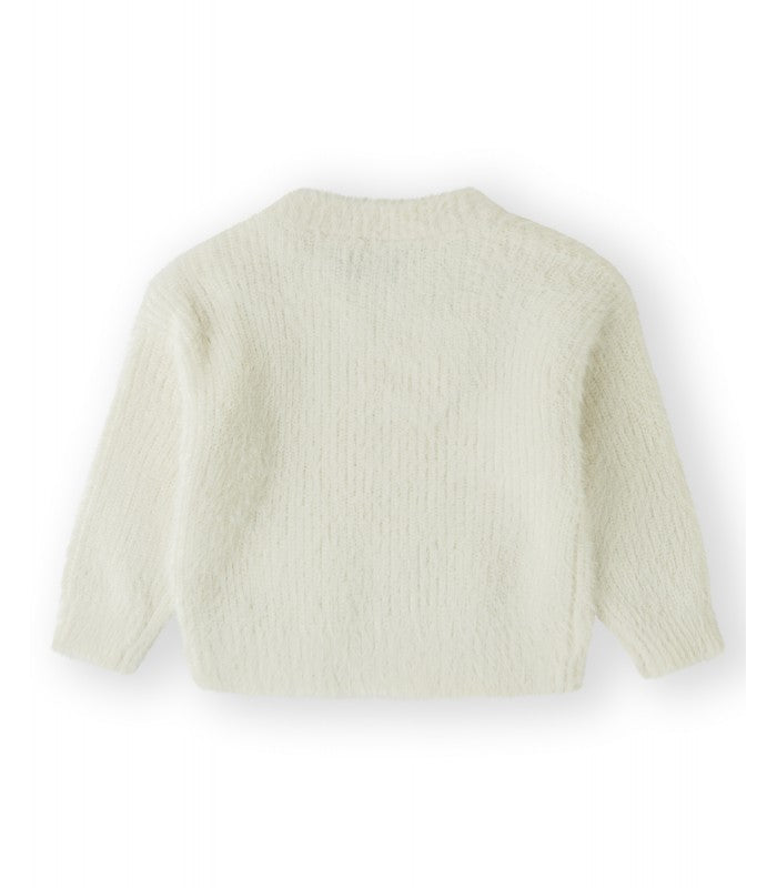 Baby Girl Knitted Jumper in Beige - Dafne Model