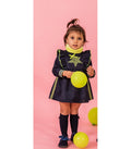 Vestido Bebé Niña antelina azul marino Colección Kira