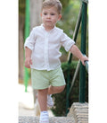 Short Niño vichy verde  de Vera by Nekenia Colección Sapito