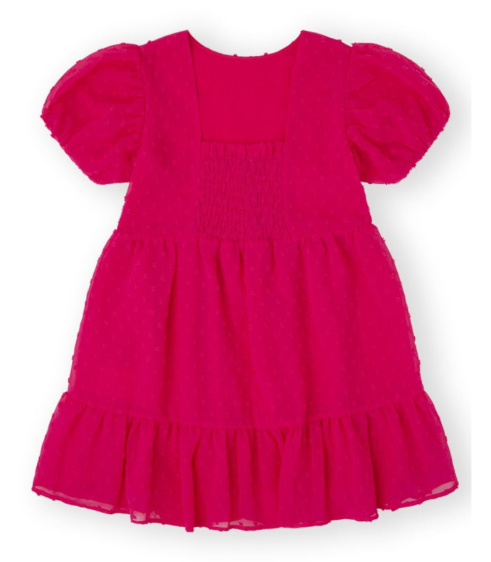 Vestido Niña fucsia Modelo Hortensia