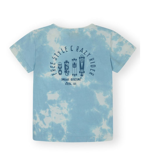 Camiseta Niño  de color celeste Modelo Free Style