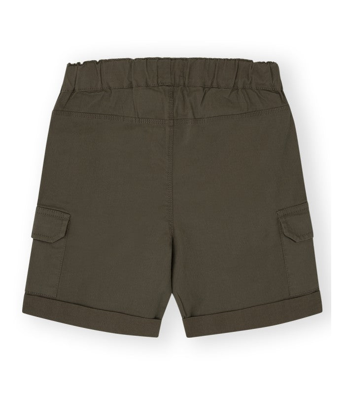 Bermuda niño con bolsillo lateral color kaki Modelo Safari