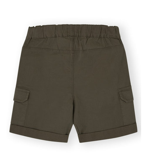 Bermuda niño con bolsillo lateral color kaki Modelo Safari