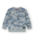 Sudadera Niño gris vigore claro. Modelo Camo