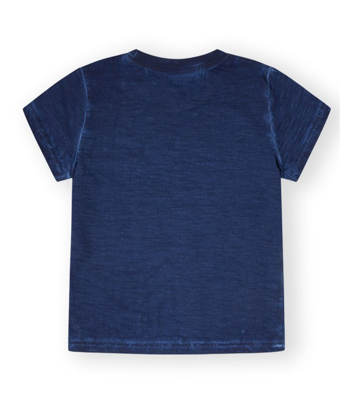 Camiseta Niño color indigo. Modelo Good Pirates