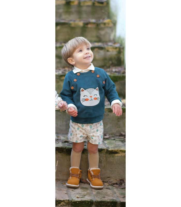 Conjunto Niño Sudadera Zorro y short