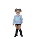 Jesusito bebé Niña con estampado de coronas. Colección Gray