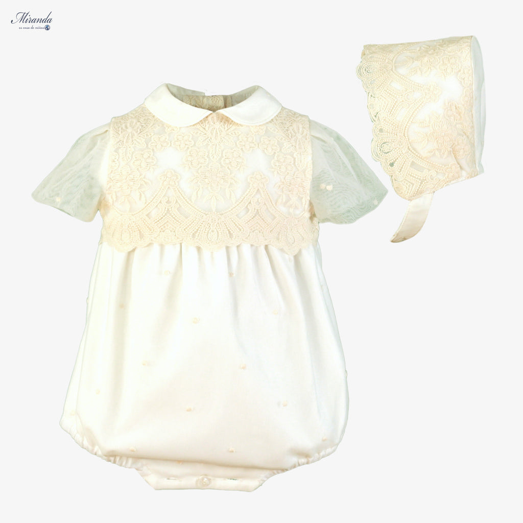 Traje Bautizo con capota