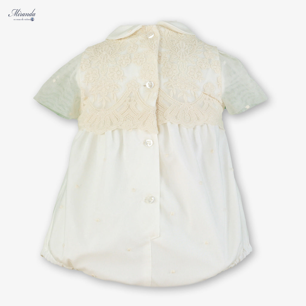 Traje Bautizo con capota