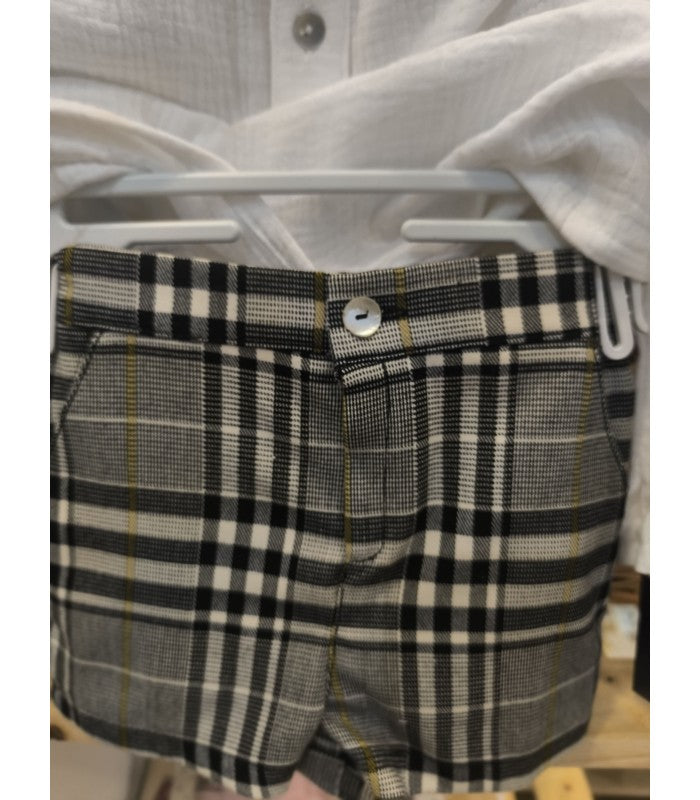 Conjunto Niño de camisa y bombacho de cuadros Colección La Dama de las Camelias Basmarti