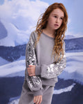 Sudadera Frozen de felpa para niña con lentejuelas