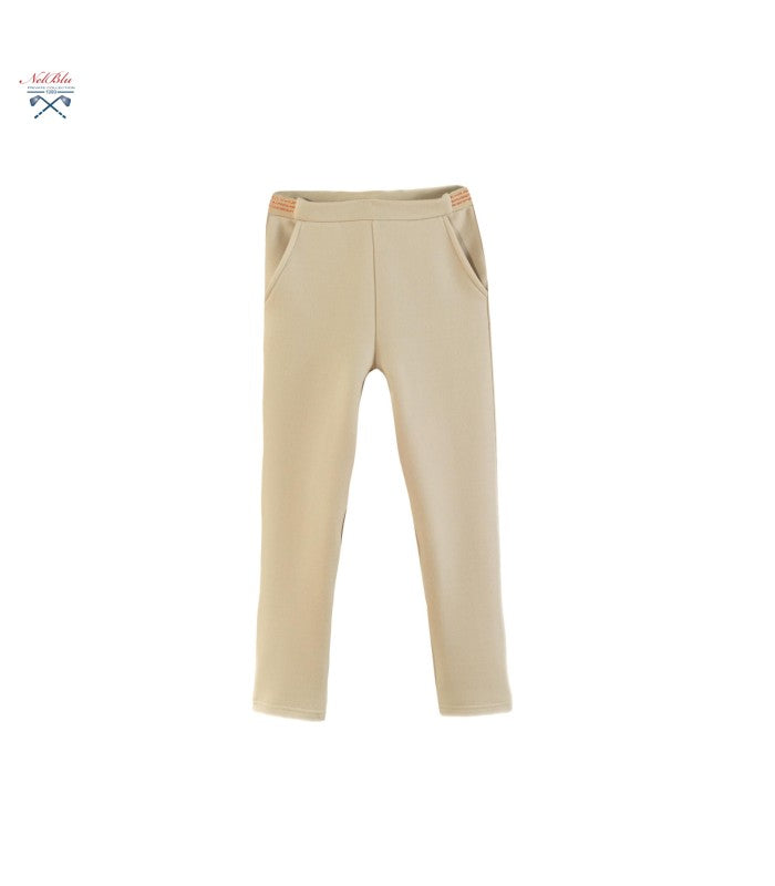 Legging niña beige