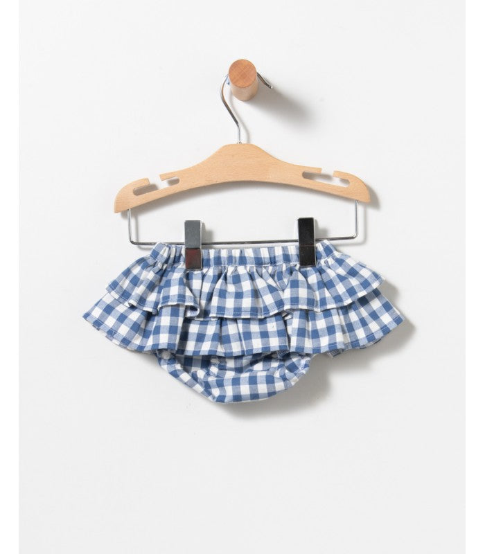 Baby Girl Bloomer and Sweatshirt Set in aqua green