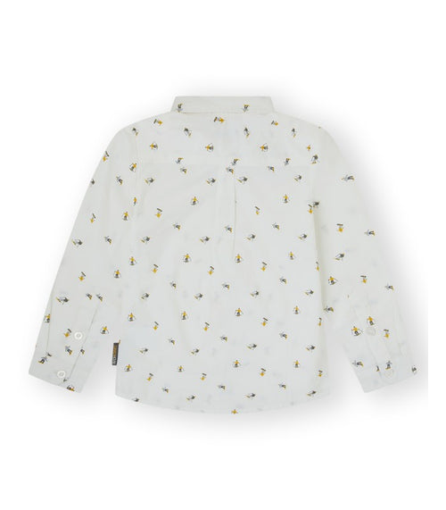 Camisa Niño blanca de manga larga. Modelo Kiers