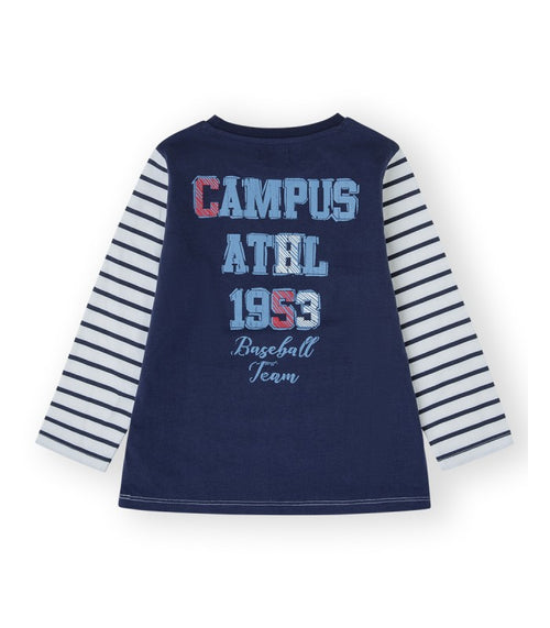 Camiseta Niño de rayas. Modelo Campus