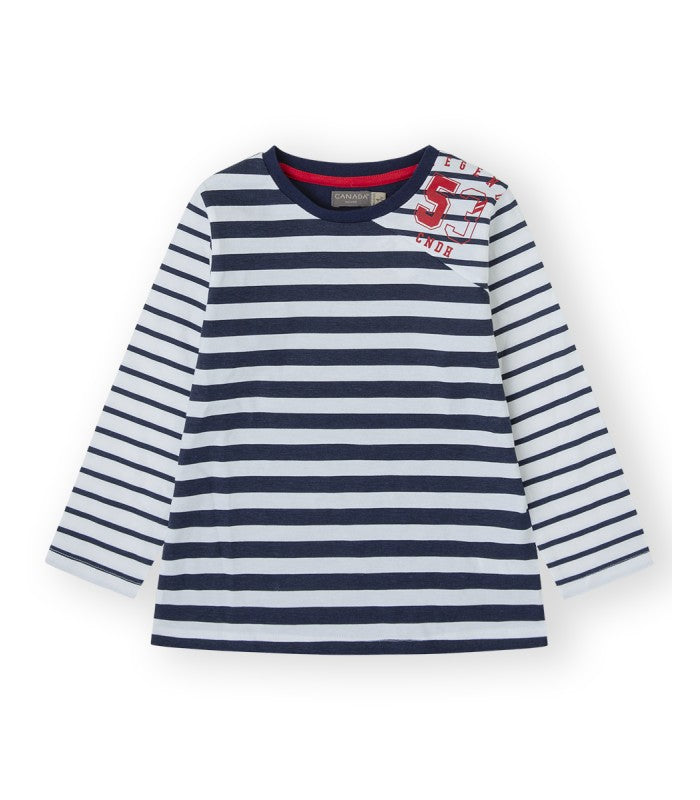 Camiseta Niño de rayas. Modelo Campus