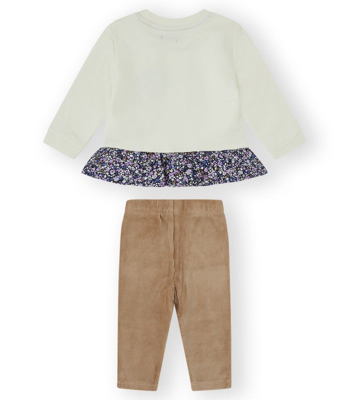 Conjunto Bebé Niña de sudadera y malla. Modelo Cute