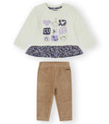 Conjunto Bebé Niña de sudadera y malla. Modelo Cute