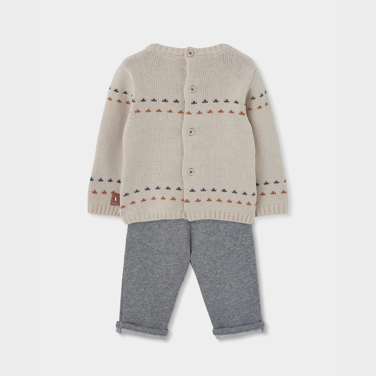 Conjunto punto de bebé niño Modelo Pingüinos