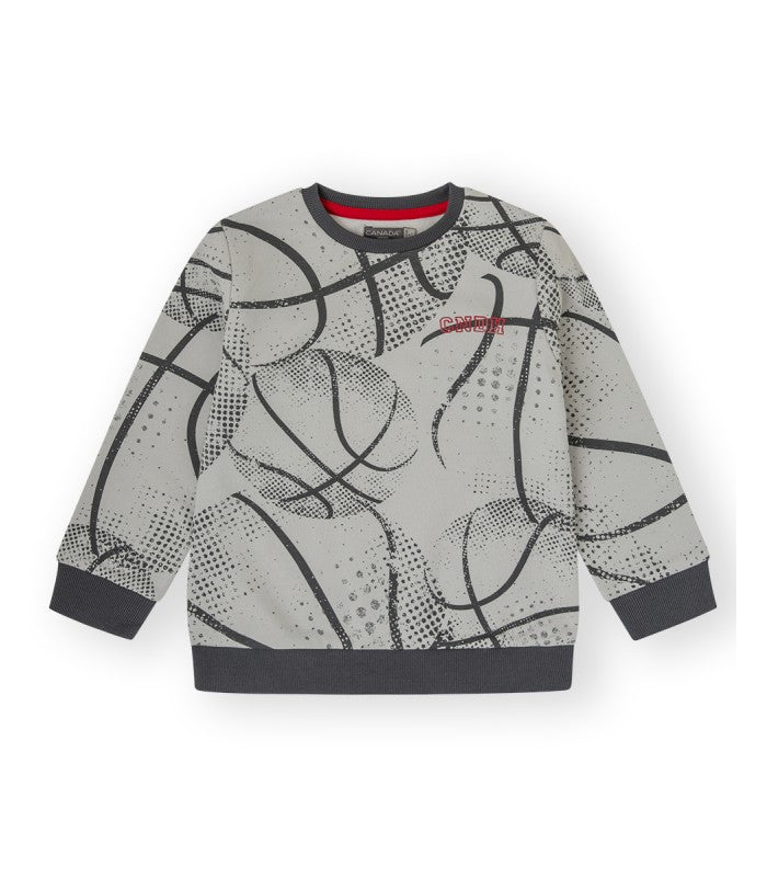 Sudadera Niño BALL gris claro