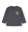 Camiseta Niño SKELETON gris oscura