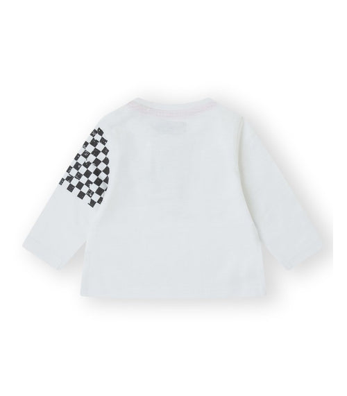 Camiseta Bebé Niño RACING blanca