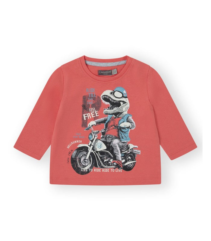 Camiseta Bebé Niño RACE rojo