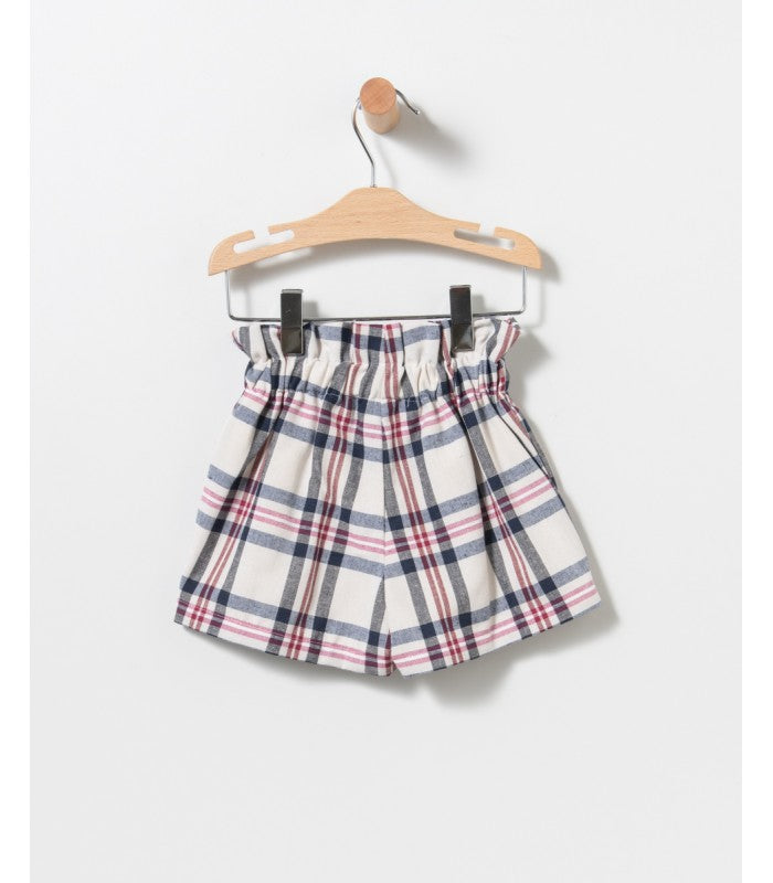 Conjunto Niña de sudadera y short burdeos Modelo Oso de Coco Acqua