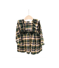 Vestido Bebé Niña de cuadros verdes