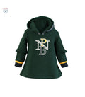 Vestido bebé sudadera con capucha color verde