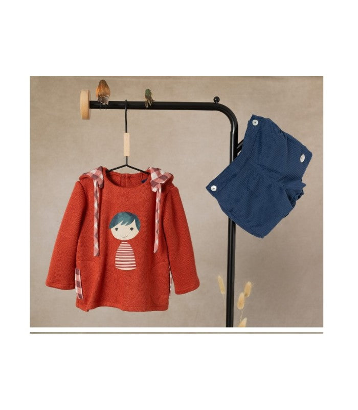 Conjunto bebé Niño Sudadera y pololo. Colección Romeo y Julieta de Basmarti