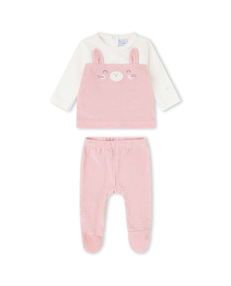 Conjunto Rabbit de polaina rosa