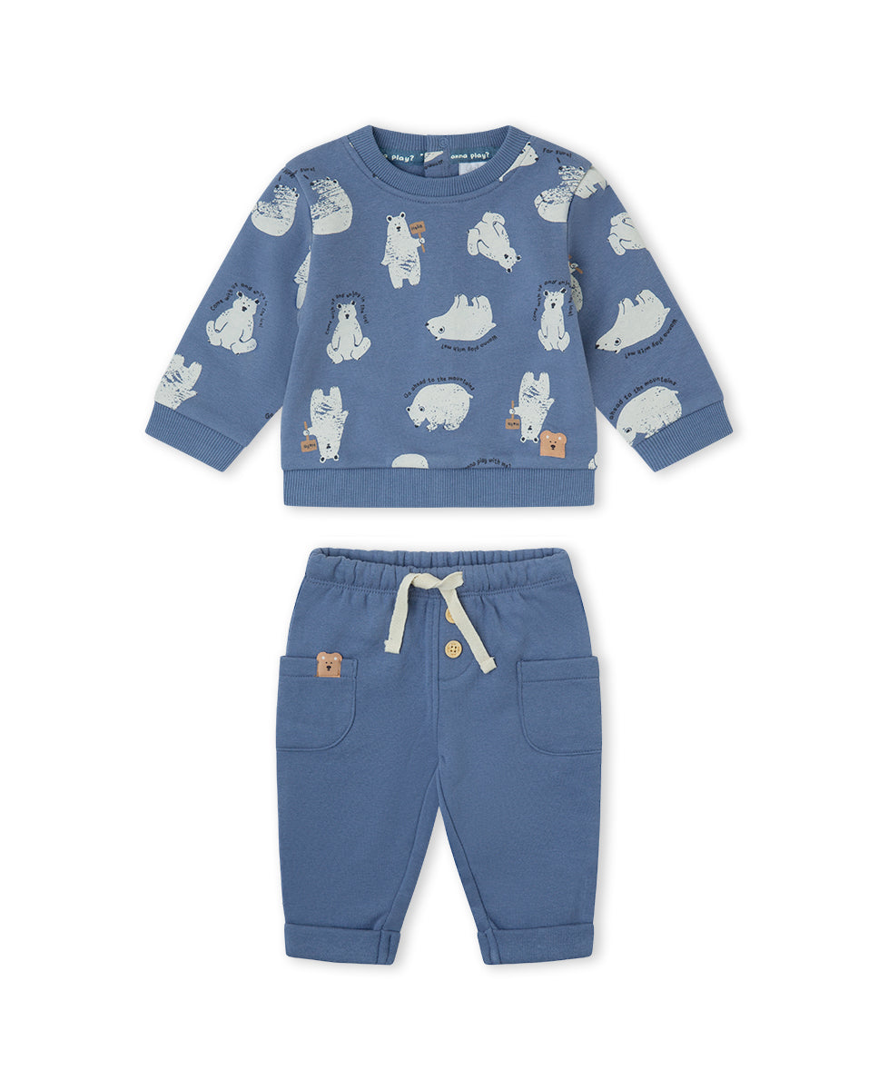 Conjunto Bear de sudadera y jogger `para bebé niño