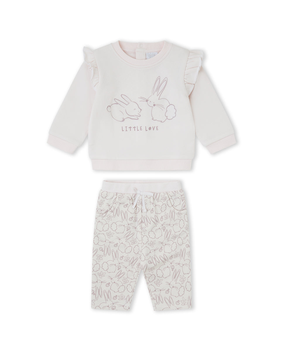 Conjunto Loving Bunny para bebé niña