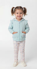 Chándal Flower con leggins para bebé y niña