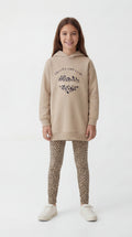 Conjunto Animal de sudadera y legging para niña