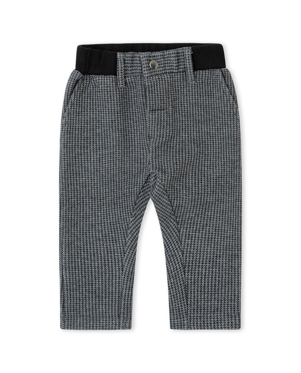 Pantalón Hound pata de gallo para bebé niño