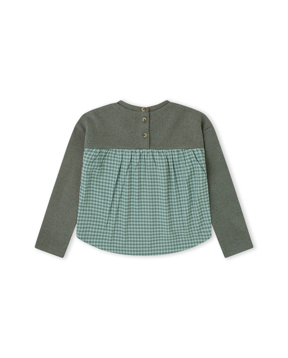 Jersey punto Charming color verde para niña