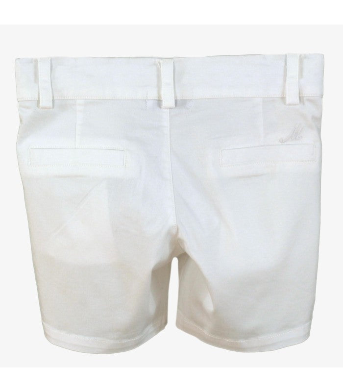 Pantalón corto niño color blanco