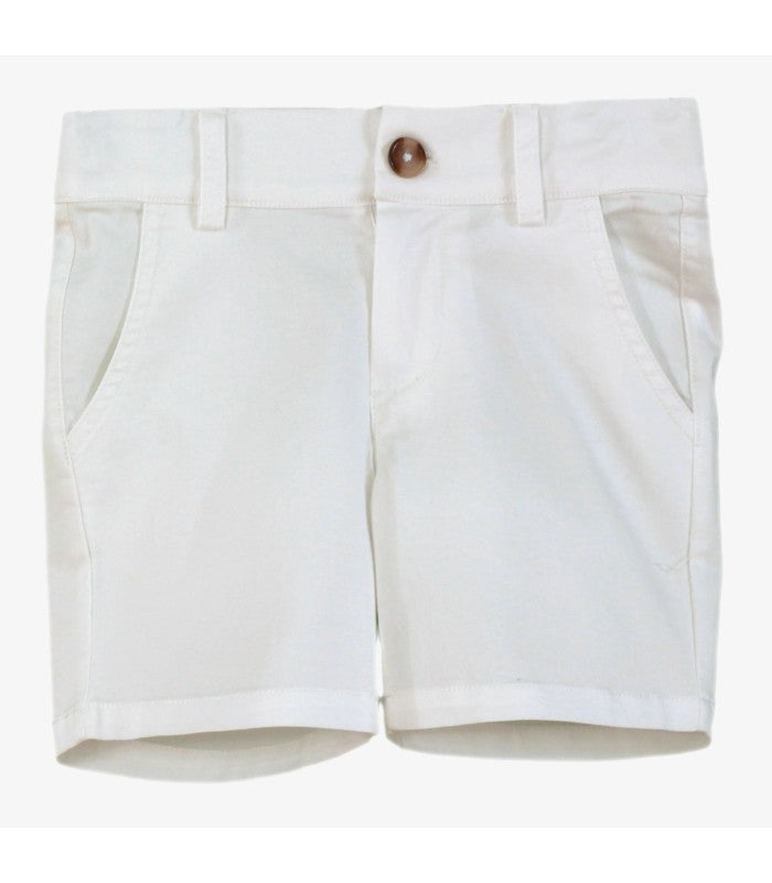 Pantalón corto niño color blanco