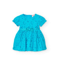 Vestido niña bordado ingles color azul