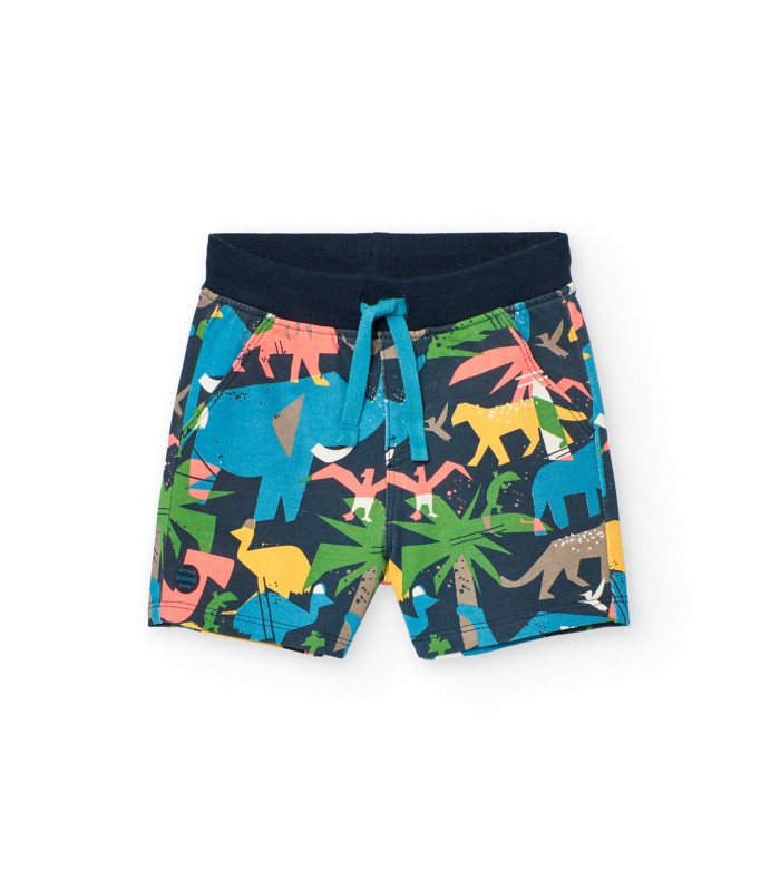 Bermuda  de punto bebé y niño estampada de animales
