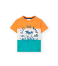 Camiseta bebé y niño estampado Tropical