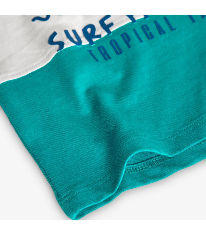 Camiseta bebé y niño estampado Tropical