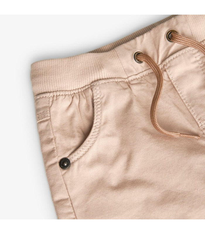 Bermuda de gabardina bebé y niño color beige