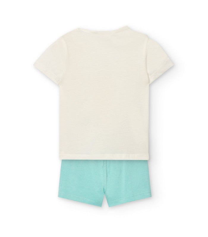 Conjunto para bebé y niña de camiseta y short Modelo Beautiful