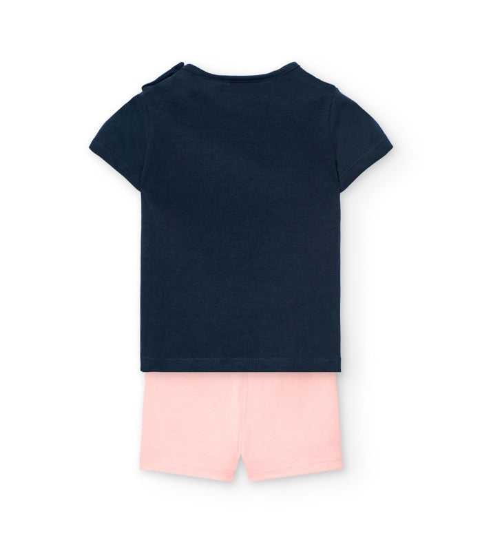 Conjunto para bebé y niña de camiseta y short Modelo Cool